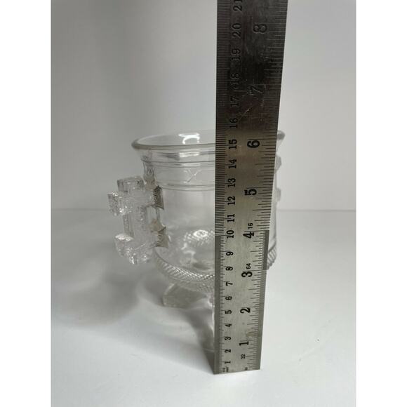 Spooner LaBelle Glass Queen Anne EAPG Footed cir 1880 large open sugar USA Ohio - Picture 7 of 9